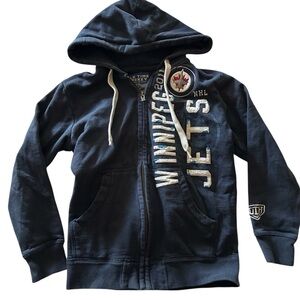Kids Navy Blue Hoodie NHL Winnipeg Jets